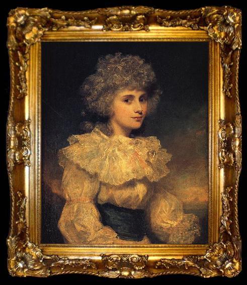 framed  Sir Joshua Reynolds Portrait of Lady Elizabeth Foster, ta009-2